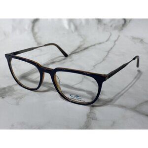 LINEA ROMA CLASS 457 C3 54-18-148 Silver Metal Brown Plastic Glasses Frames